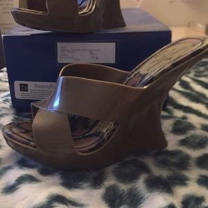 Melissa Vivienne Westwood angel wedge heel 4 inch